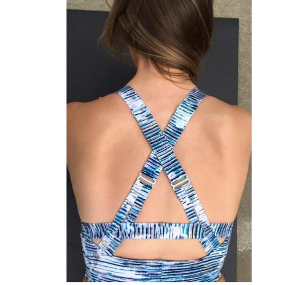 Lululemon Pure Practice Bra Blurry Belle Multi - Picture 9 of 14